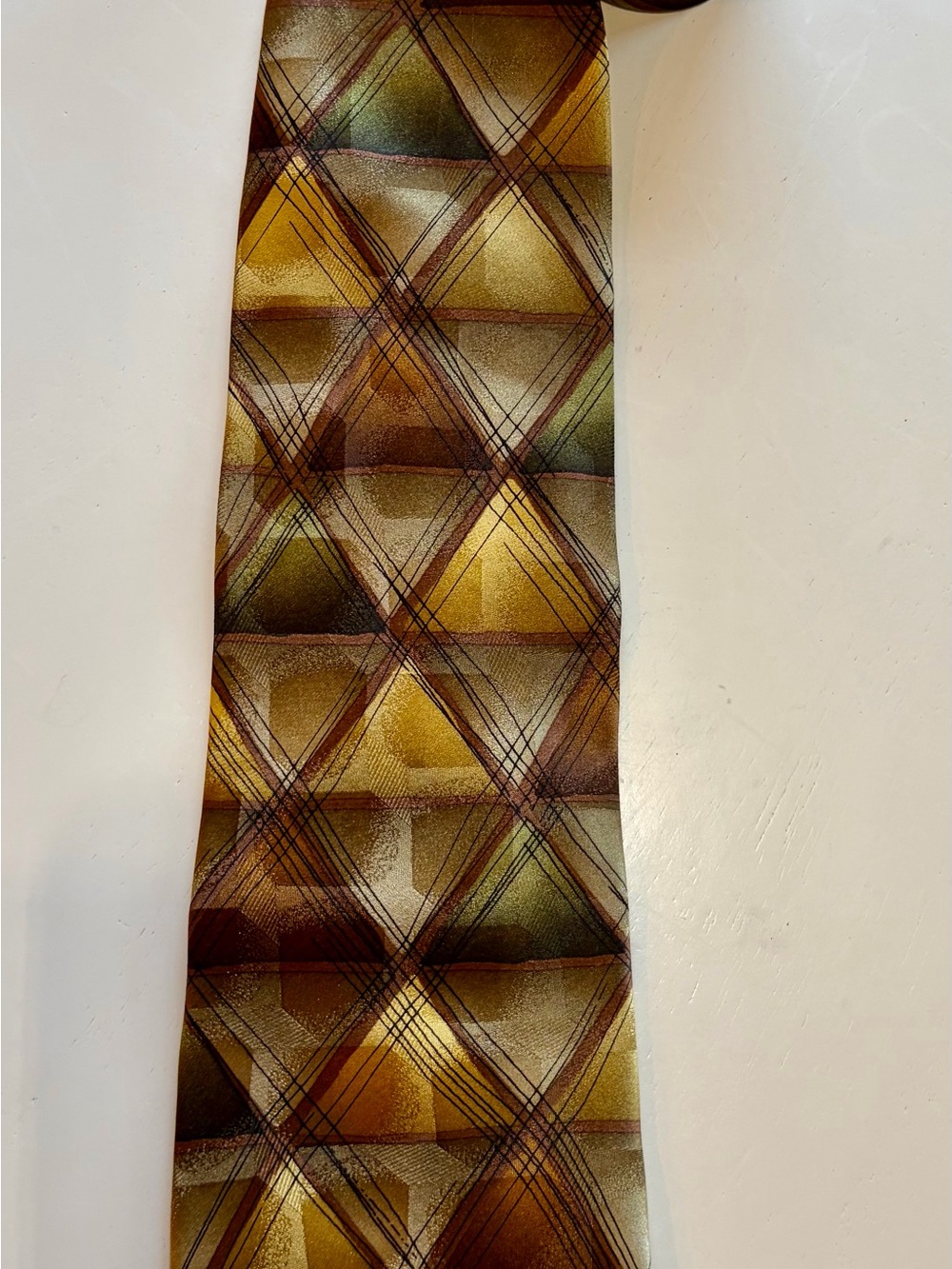 Rare Vintage J. Garcia Silk Tie – "Aztec Objects" (Collection 28)